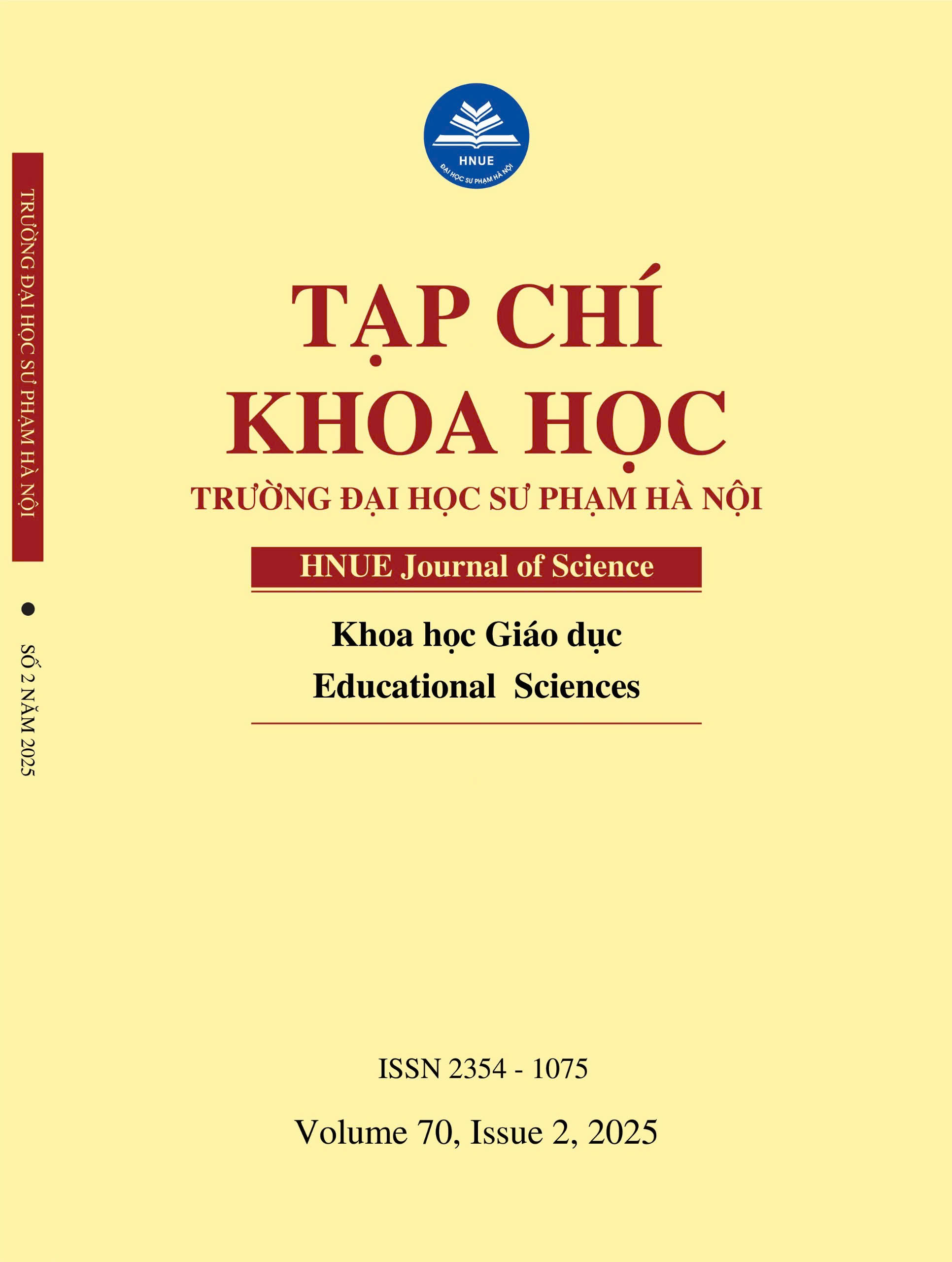 					Xem Tập 70, Số 2, 2025: Khoa học Giáo dục
				
