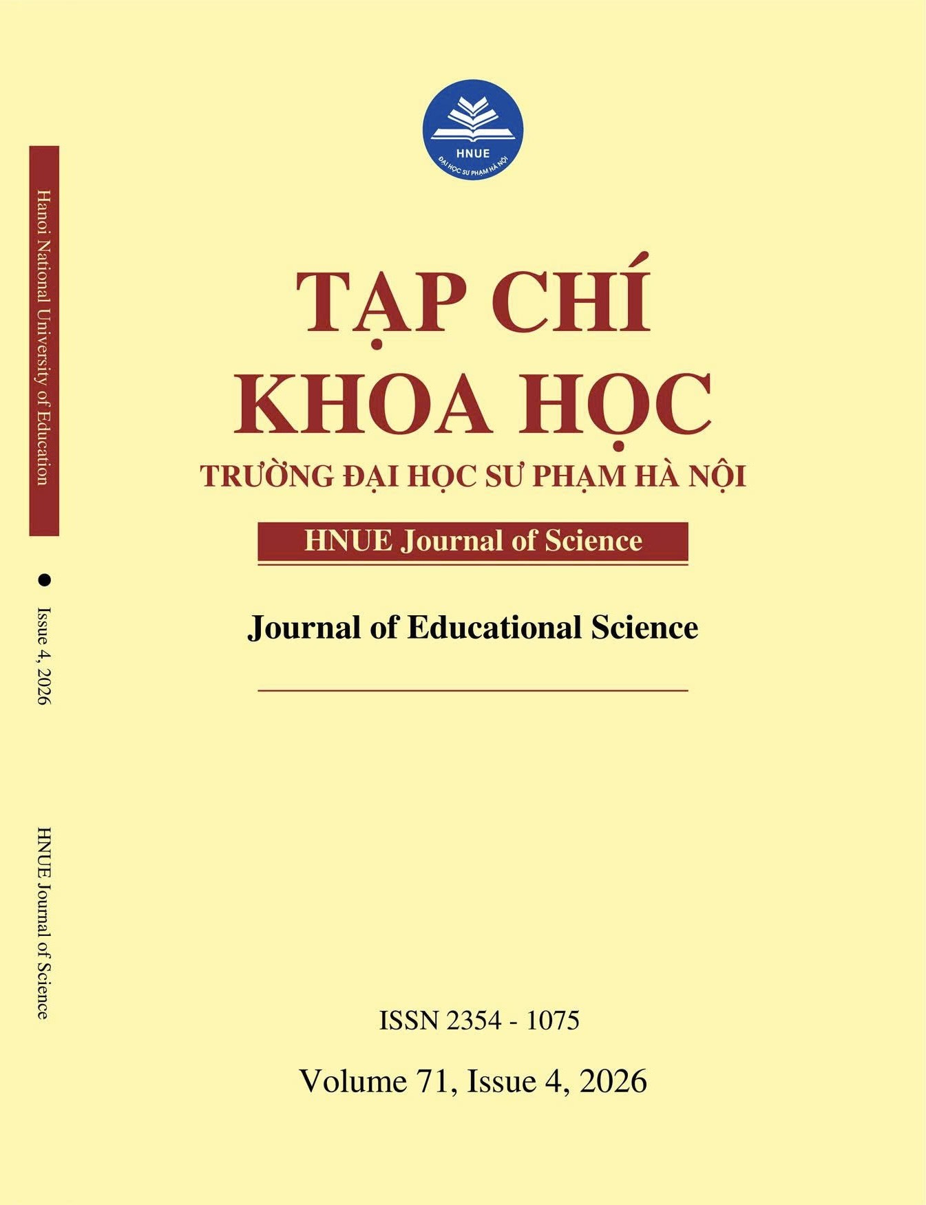 					View Volume 71, Issue 4, 2026: Journal of Educational Science
				