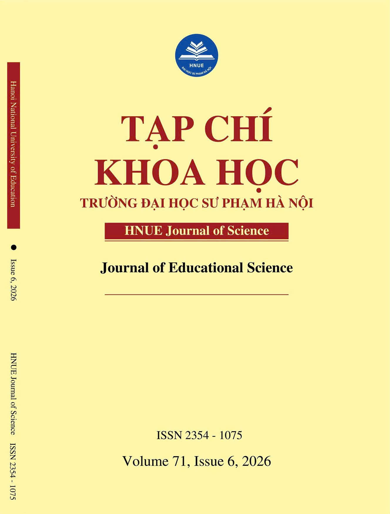 					View Volume 71, Issue 6, 2026: HNUE Journal of Educational Science (ENG)
				