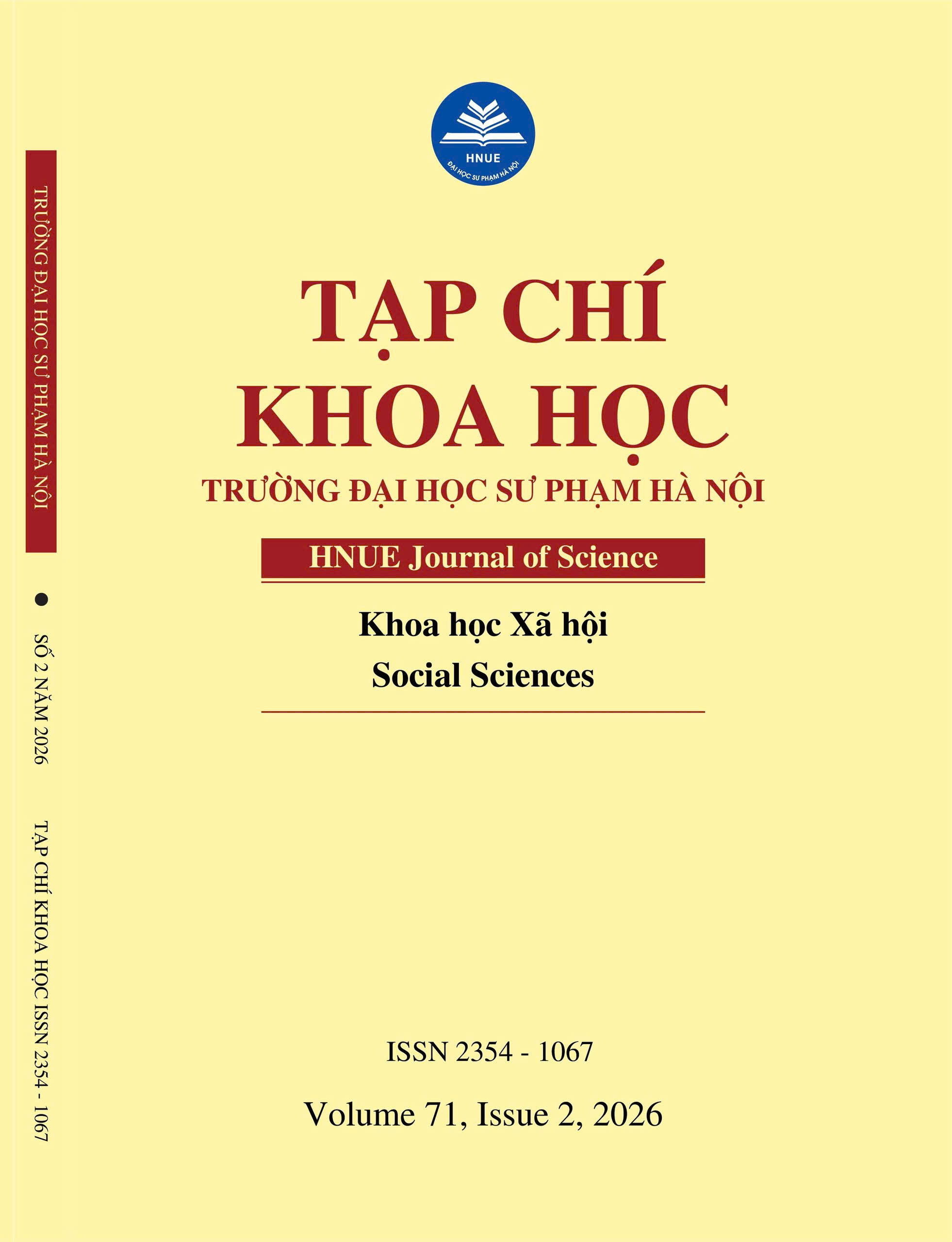 					Xem Tập 71, Số 2, 2026: Khoa học Xã hội 
				